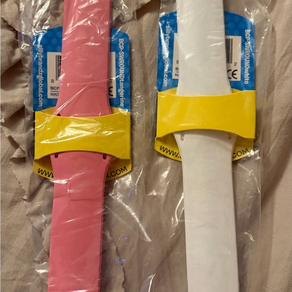 Silly Slapz Kids Slap Watch - Pink & White OS NWT Receive both! - Picture 2 of 6